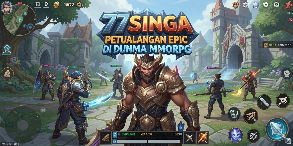 Screenshot gameplay 77SINGA menampilkan pertarungan epik antar pemain.