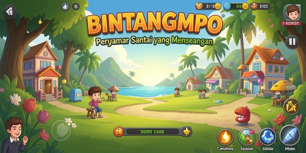 Screenshot BINTANGMPO menampilkan keseruan gameplay yang sederhana dan menarik.