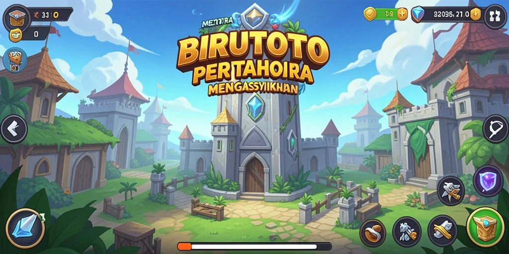 Gameplay menarik dalam BIRUTOTO yang menunjukkan strategi Tower Defense.
