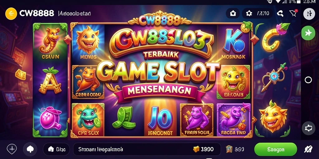Tampilan gameplay menarik dari CW8888 dengan fitur Slot yang menyenangkan.