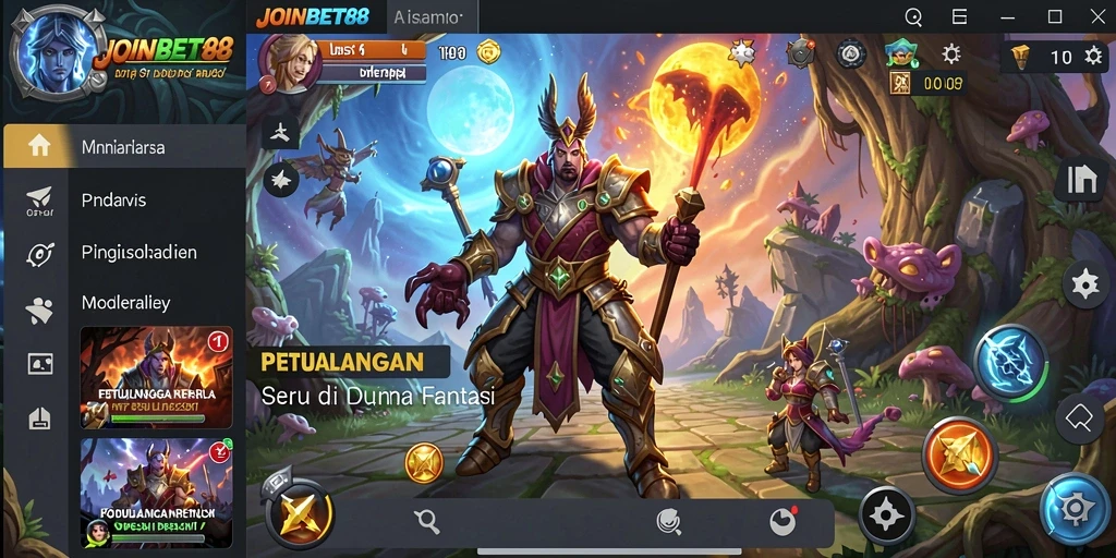 Tampilan menakjubkan dari gameplay petualangan di JOINBET88.