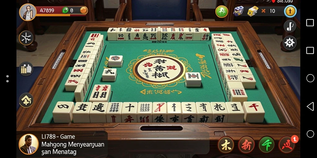 Tampilan screenshot game LI789 menampilkan aksi Mahjong yang seru dan menarik.