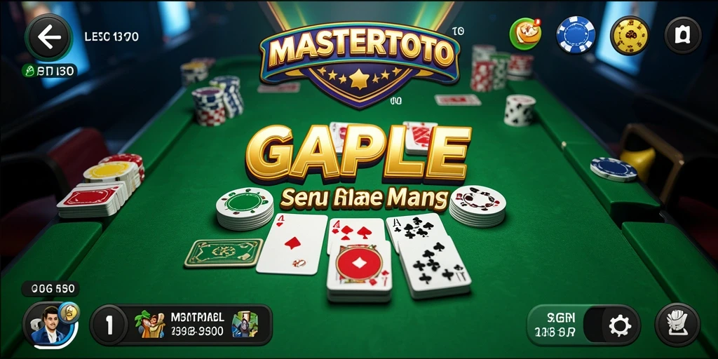 Gameplay seru MASTERTOTO dalam permainan Gaple.
