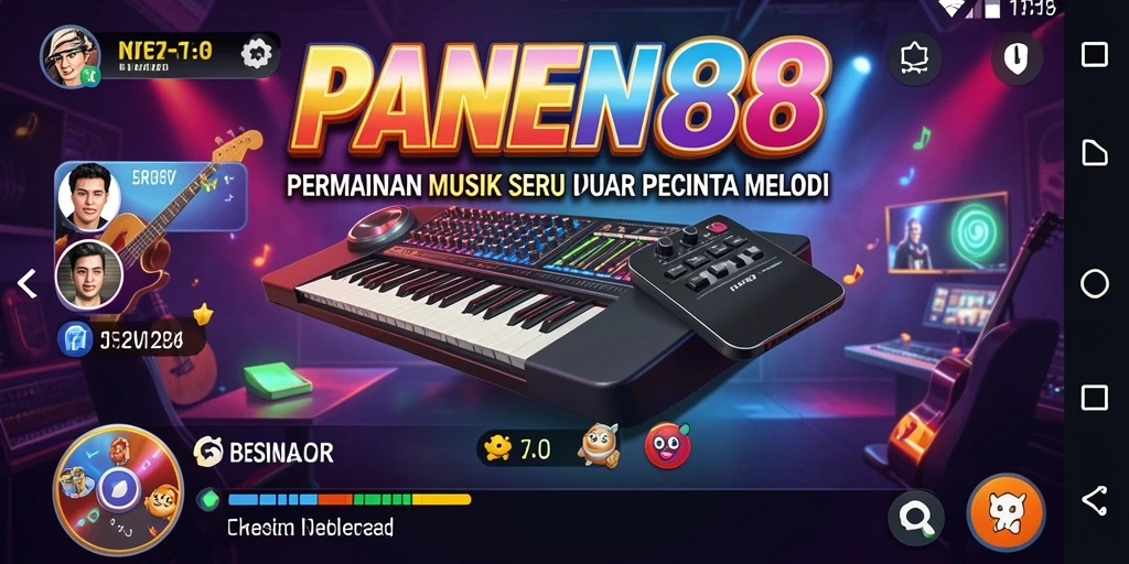 Tampilan gameplay seru dari permainan musik PANEN88.