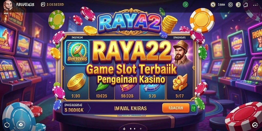Screenshot RAYA22 menampilkan gameplay Slot yang menarik dan penuh warna.