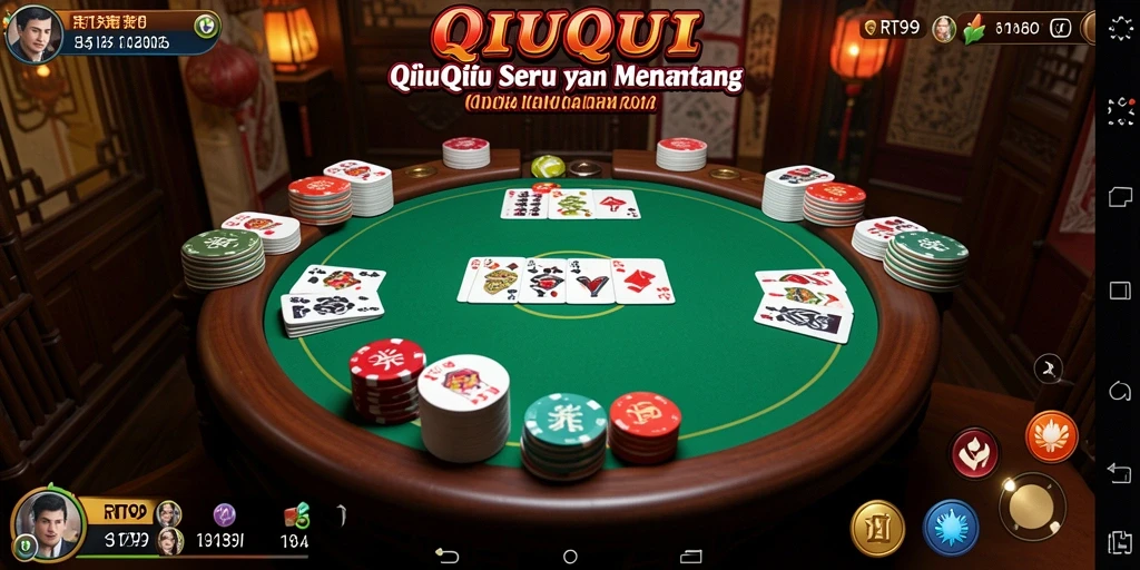 Tampilan gameplay QiuQiu yang seru dan interaktif di RT99.